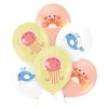 Balony dekoracja zwierzęta morskie krab mix 6x